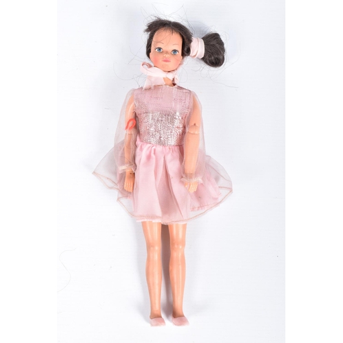 109 - A VINTAGE 1960'S MATTEL TWIST AND TURN BARBIE DOLL, painted lashes, straight arms and legs, twist an... 