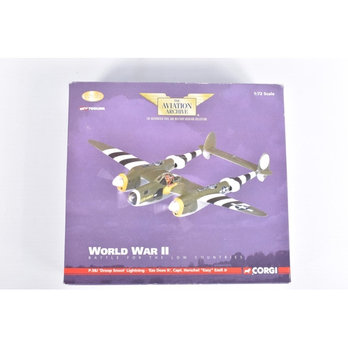 112 - FIVE BOXED LIMITED EDITION CORGI AVIATION ARCHIVE 1:72 SCALE DIECAST MODEL AIRCRAFTS, the first is a... 