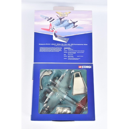 113 - FIVE BOXED LIMITED EDITION CORGI AVIATION ARCHIVE 1:72 SCALE DIECAST MODEL AIRCRAFTS, the first and ... 