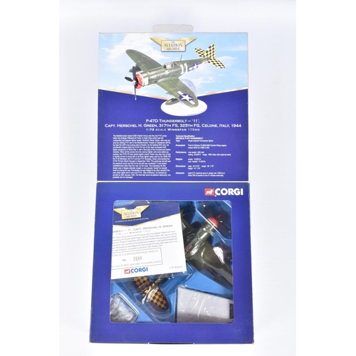 113 - FIVE BOXED LIMITED EDITION CORGI AVIATION ARCHIVE 1:72 SCALE DIECAST MODEL AIRCRAFTS, the first and ... 