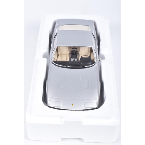 116 - TWO BOXED 1:18 SCALE DIECAST MODEL CARS, to include a KK Scale model Ferrari 365 GTC4, 1971 in silve... 