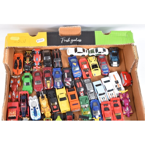 120 - A QUANTITY OF UNBOXED AND ASSORTED MODERN DIECAST AND PLASTIC VEHICLES, to include Norscott Caterpil... 