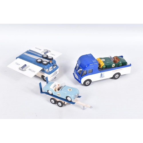 73 - A COLLECTION OF REPAINTED, RESTORED AND MODIFIED DINKY AND CORGI TOY VEHICLES, all have been painted... 