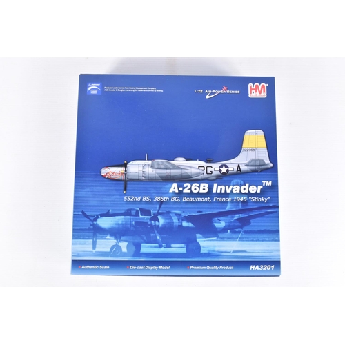 76 - FOUR BOXED HOBBY MASTER 1:72 SCALE AIR POWER SERIES AIRCRAFT MODELS, a Bristol Beaufighter Mk.IF Roy... 