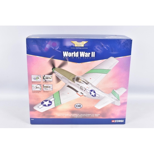 79 - TWO BOXED CORGI AVIATION ARCHIVE 1:32 SCALE DIECAST MODEL AIRCRAFTS, the first is a P-51D Mustang ' ... 