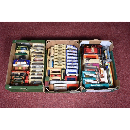 80 - A QUANTITY OF ASSORTED BOXED MODERN DIECAST VEHICLES, to include Matchbox Models of Yesteryear, main... 