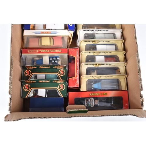 80 - A QUANTITY OF ASSORTED BOXED MODERN DIECAST VEHICLES, to include Matchbox Models of Yesteryear, main... 