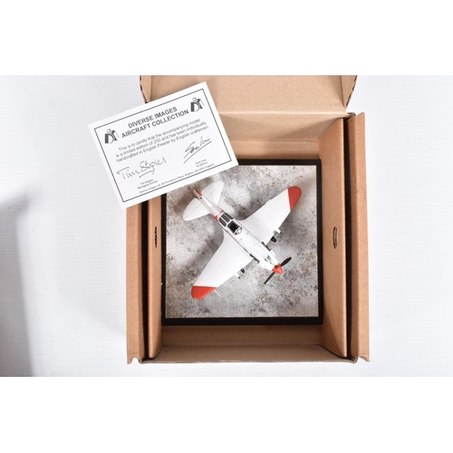 85 - TWO BOXED DIVERSE IMAGES LTD PEWTER MODEL AIRCRAFTS, the first a MiG-3 6.IAP, 6IAK PVO, with its cer... 