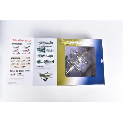 87 - FIVE BOXED SKY GUARDIANS 1:72 SCALE DIE-CAST METAL MODEL AIRCRAFTS,  to include a Fairey Gannet Roya... 