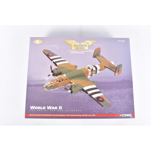 91 - TWO BOXED DIECAST MODEL CORGI AVIATION ARCHIVE COLLECTOR SERIES WWII, The End of the War in Europe, ... 