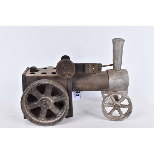 94 - A SCRATCHBUILT PART COMPLETE LIVE STEAM TRACTION ENGINE MODEL, not tested, unpainted, constructed an... 