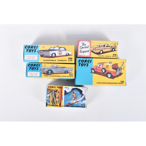 96 - A QUANTITY OF BOXED MODERN HORNBY HOBBIES RE-ISSUE/REPRODUCTION CORGI TOYS MODELS, to include James ... 