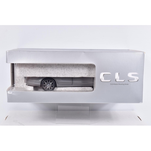 129 - SIX BOXED 1:18 SCALE DIECAST MODEL MERCEDES BENZ VEHICLES, the first a NOREV CLS-Klasses Shooting Br... 