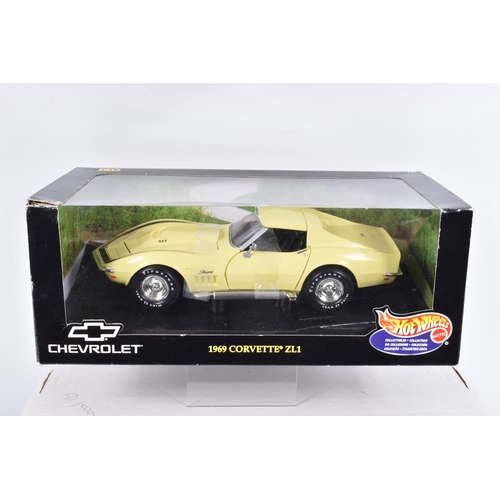 132 - SIX BOXED AMERICAN BRANDED 1:18 SCALE DIECAST MODEL VEHICLES, the first a American Muscle collectors... 