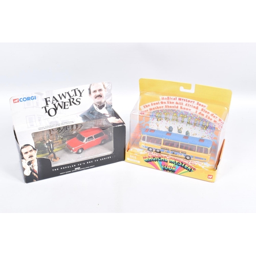 138 - A COLLECTION OF ASSORTED FILM AND TV RELATED CORGI CLASSICS DIECAST VEHICLES, Fawlty Towers, No.0080... 