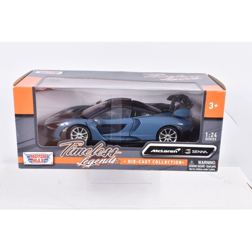 146 - NINE BOXED GERMAN BRANDED 1:24 SCALE DIECAST MODEL VEHICLES, to include a Maisto Porsche 911 Speedst... 