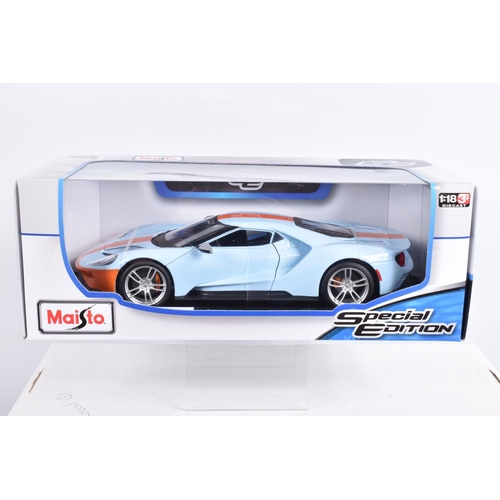 154 - SIX BOXED AMERICAN BRANDED 1:18 SCALE DIECAST MODEL VEHICLES, to include a Greenlight Limited Editio... 