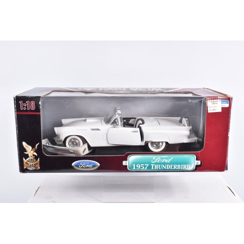 154 - SIX BOXED AMERICAN BRANDED 1:18 SCALE DIECAST MODEL VEHICLES, to include a Greenlight Limited Editio... 