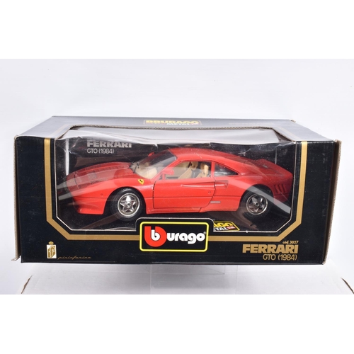 156 - SEVEN BOXED 1:18 SCALE FERRARI DIECAST MODEL VEHICLES, to include a Mira Ferrari F50 1995 in Blue, G... 