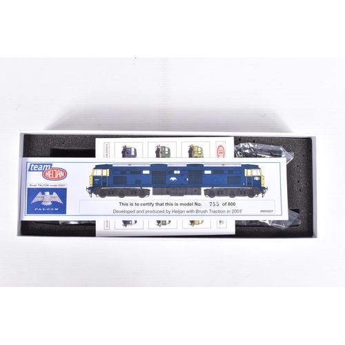 171 - A BOXED OO GAUGE HELJAN CLASS 53 DIESEL , no. 1200    'Falcon' in BR blue with full yellow ends, inc... 