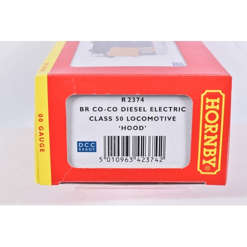 190 - A BOXED OO GAUGE HORNBY MODEL RAILWAYS DIESEL ELECTRIC LOCOMOTIVE, Class 50, no. 50031 'Hood' in BR ... 