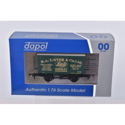 268 - THIRTEEN BOXED OO GAUGE DAPOL WAGONS, to include a LMR Water wagon, The Norton Mills, Coates Cider, ... 