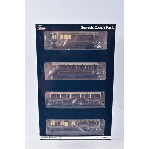 271 - SEVEN BOXED OO GAUGE HATTONS MODEL RAILWAYS GENESIS COACHES, to include a 6 wheel composite lavatory... 