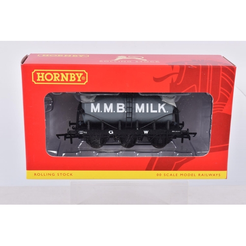 273 - TWELVE BOXED OO GAUGE HORNBY MODEL RAILWAYS ROLLING STOCK to include a 6 Wheel Milk Tank, United Dai... 