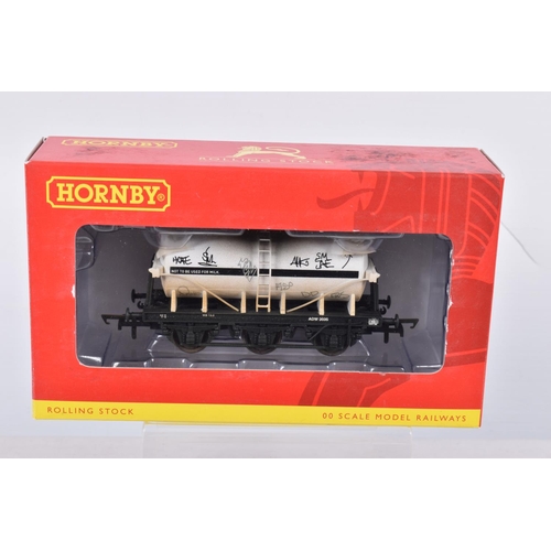 274 - TWELVE BOXED OO GAUGE HORNBY MODEL RAILWAYS ROLLING STOCK, to include a 6 Wheel Milk Tank 'Express D... 