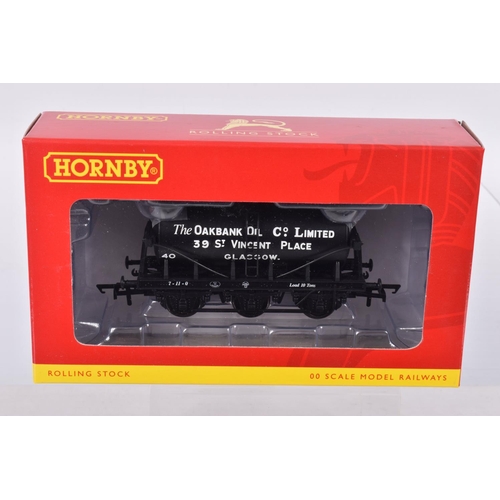 274 - TWELVE BOXED OO GAUGE HORNBY MODEL RAILWAYS ROLLING STOCK, to include a 6 Wheel Milk Tank 'Express D... 