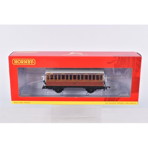 277 - EIGHT BOXED OO GAUGE HORNBY MODEL RAILWAYS COACHES, to include LNWR 6 Wheel 1st Class Coach no. 1889... 