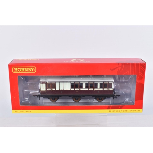 277 - EIGHT BOXED OO GAUGE HORNBY MODEL RAILWAYS COACHES, to include LNWR 6 Wheel 1st Class Coach no. 1889... 