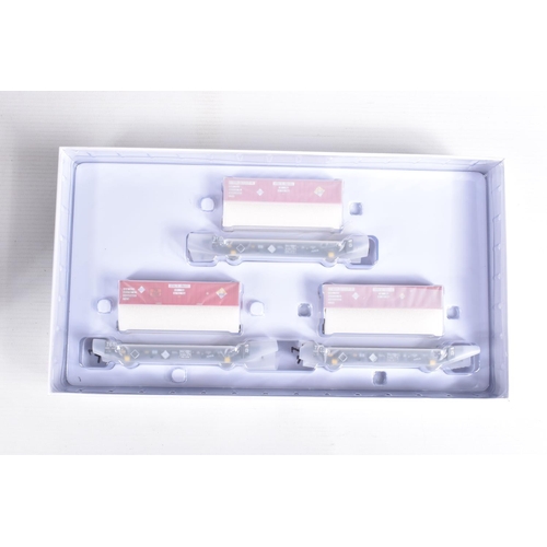 301 - THREE BOXED ACCURASCALE OO GAUGE PFO12A PFA CONTAINER FLAT WAGON SETS, No.ACC2080-DRS-N containing w... 