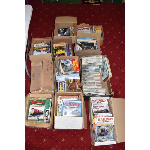 308 - A COLLECTION OF LATE 1960'S TO EARLY 2000'S RAILWAY MAGAZINES, assorted titles including Modern Rail... 