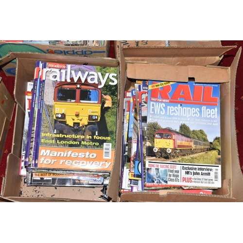 308 - A COLLECTION OF LATE 1960'S TO EARLY 2000'S RAILWAY MAGAZINES, assorted titles including Modern Rail... 