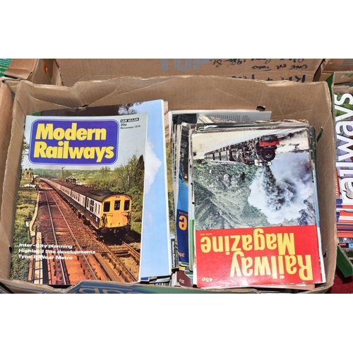 308 - A COLLECTION OF LATE 1960'S TO EARLY 2000'S RAILWAY MAGAZINES, assorted titles including Modern Rail... 