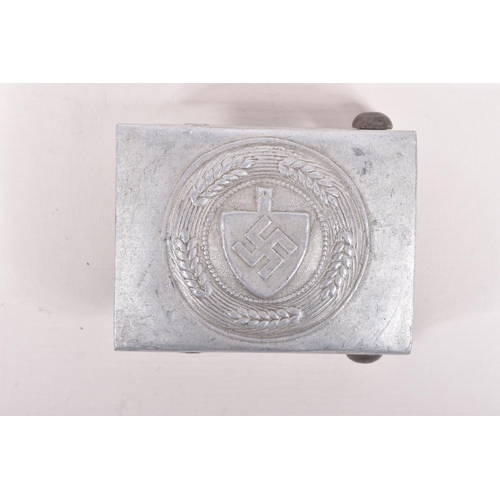 361 - A GERMAN ALUMINIUM RAD BELT BUCKLE, this appears to be in good condition and only has age related we... 