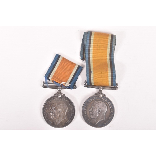 368 - TWO WWI BRITISH WAR MEDALS TO INCLUDE ROYAL FLYING CORPS AND SOUTH STAFFS REGIMENT, both are correct... 