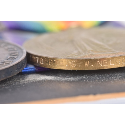 370 - A WWI CASUALTY GROUP OF MEDALS TO ROYAL SUSSEX REGIMENT, the medals consist of a British war medal, ... 