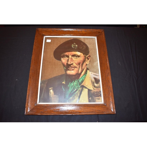 467 - MILITARY AND AIRFORCE INTEREST, a group of framed prints, plaques, pennants, plate, etc, including p... 