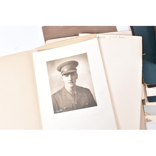 472 - MILITARY / BRITISH HISTORY INTEREST, a family archive of documents, medals, badges, crests, photogra... 