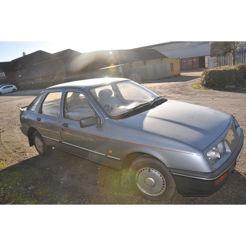 1001 - A 1985 FORD SIERRA 2.0 GL HATCHBACK, REGISTRATION NUMBER B245 EOK, finished in grey, V5c present, tw... 