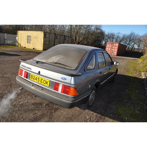 1001 - A 1985 FORD SIERRA 2.0 GL HATCHBACK, REGISTRATION NUMBER B245 EOK, finished in grey, V5c present, tw... 