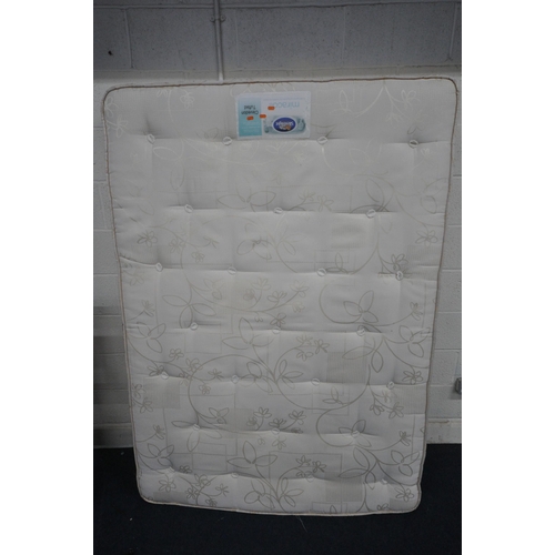 1308 - A SILENTNIGHT 4FT6 MATTRESS (condition report: could use a clean)