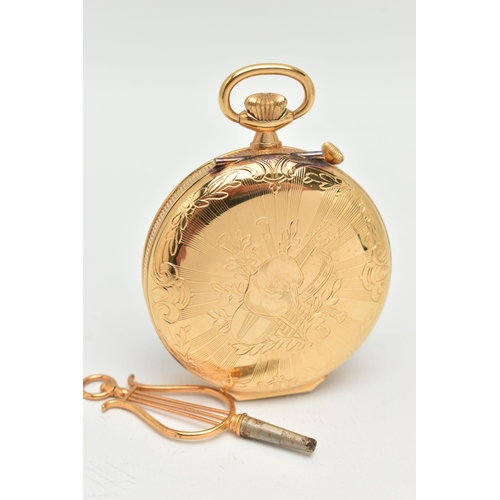 60 - A 'CHARLES REUGE A SAINTE-CROIX' OPEN FACE MUSICAL POCKET WATCH, hand wound movement, the dial with ... 