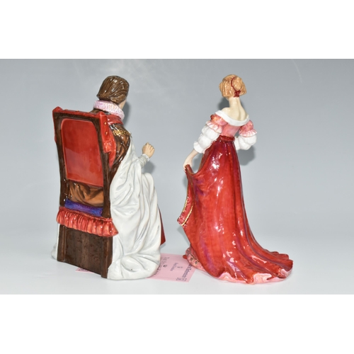 302 - TWO LIMITED EDITION ROYAL DOULTON FIGURES, comprising King James I (1566-1625) HN3822, no 94/1500, f... 