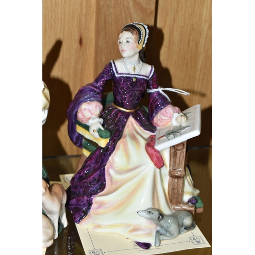 303 - TWO LIMITED EDITION ROYAL DOULTON FIGURINES, comprising Mary Tudor HN3834, no 907/5000 and Margaret ... 