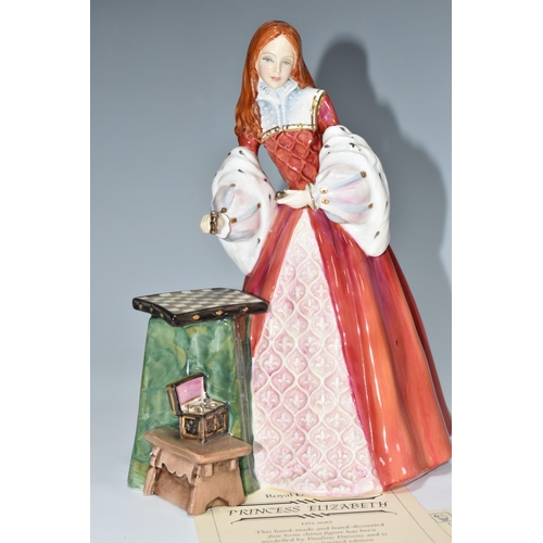 309 - TWO LIMITED EDITION ROYAL DOULTON FIGURINES, comprising Lady Jane Grey HN3680, no 836/5000 and Princ... 