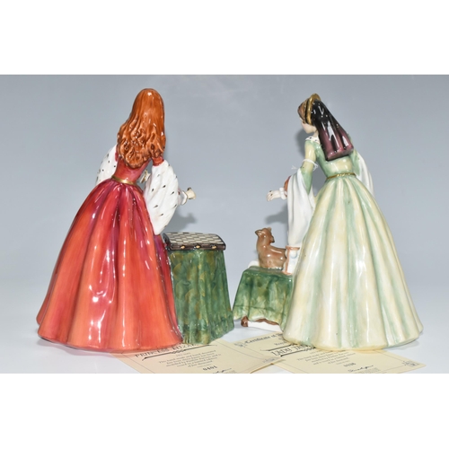 309 - TWO LIMITED EDITION ROYAL DOULTON FIGURINES, comprising Lady Jane Grey HN3680, no 836/5000 and Princ... 