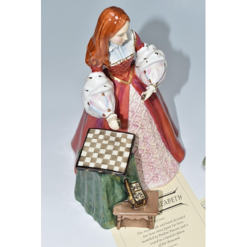 309 - TWO LIMITED EDITION ROYAL DOULTON FIGURINES, comprising Lady Jane Grey HN3680, no 836/5000 and Princ... 